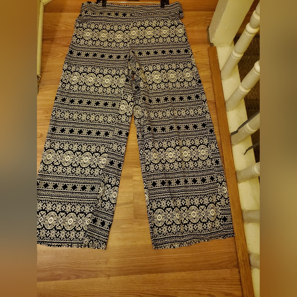 Wide leg palazzo pants